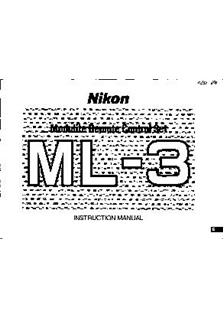 Nikon ML 3 manual. Camera Instructions.